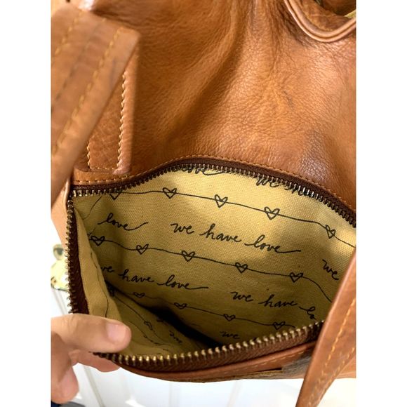 Lisa Leonard We Have Love Tote in Honey Brown - Picture 7 of 9